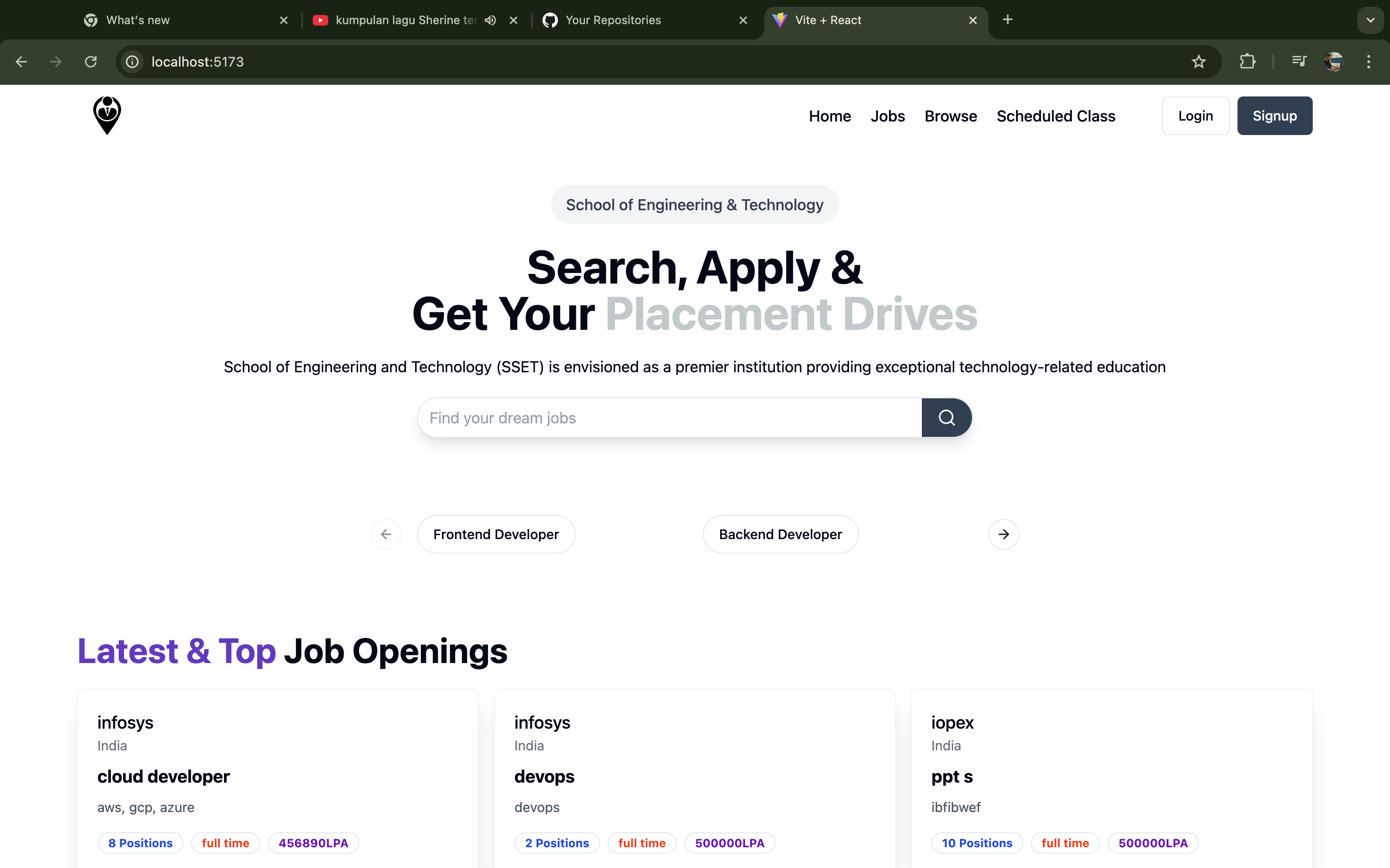 Placement Portal